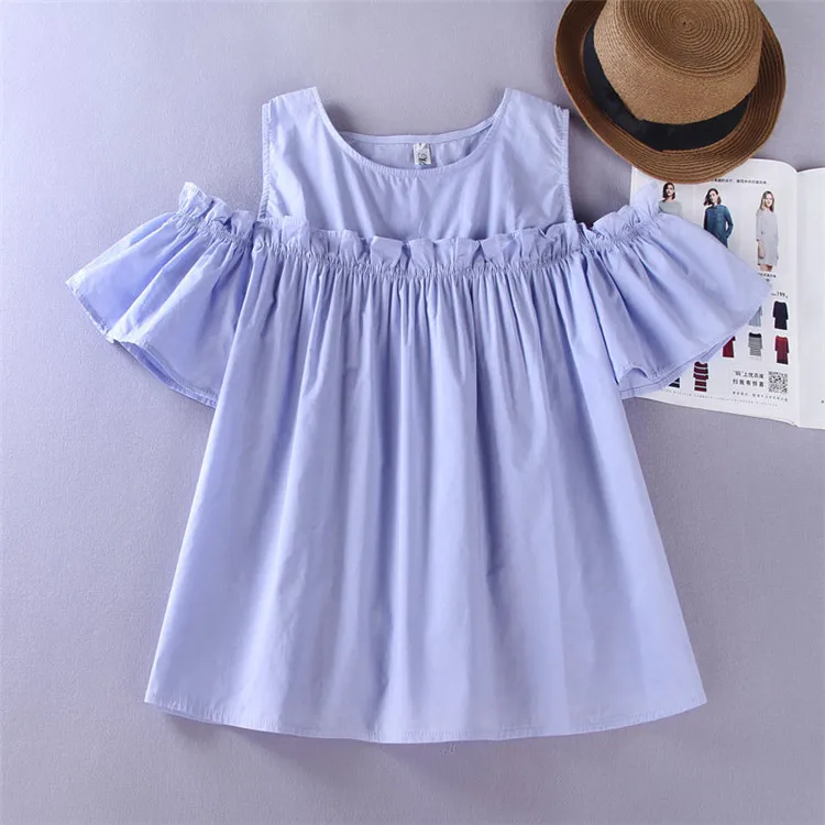 Женская летняя рубашка с оборками Alpha пуловеры открытыми плечами и рукавами