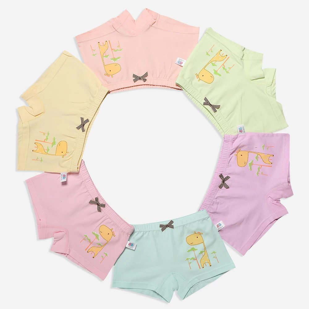 Трусы боксеры нижнее белье для девочек из модала с рисунком кошки детей оптовая