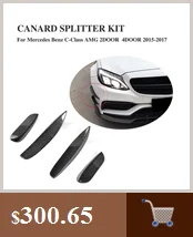 Углеродное волокно задний бампер диффузор спойлер для Mercedes Benz C205 Coupe только 15-18 C43 AMG C180 C300 C350 Кабриолет не C63