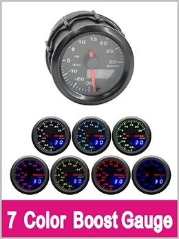 Dragon gauge 52 мм Высокоскоростной шаговый двигатель 7 цветов светодиодный Тахометр с двойным дисплеем для гоночных автомобилей измеритель оборотов