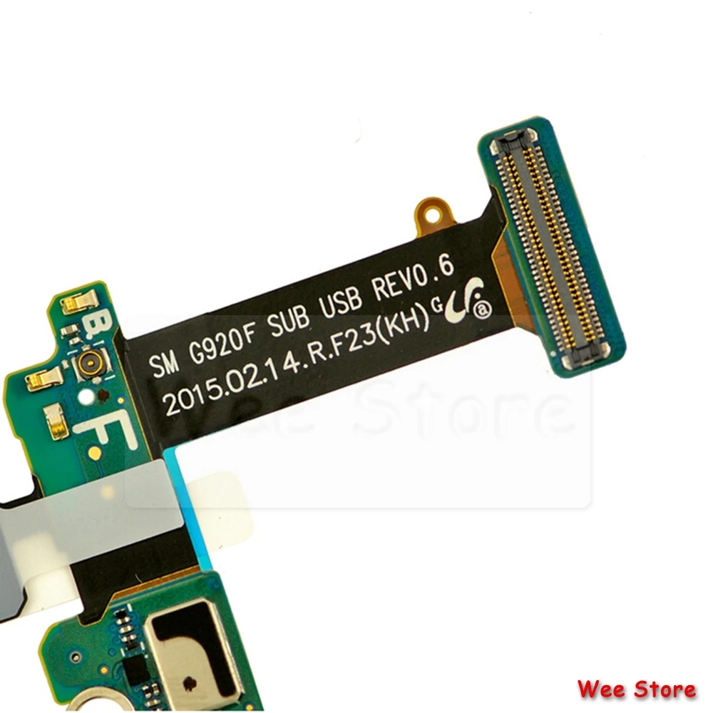 Оригинальный USB порт для зарядки Samsung Galaxy S6 G920F G920S G920K печатная плата зарядное
