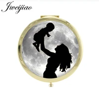 jweijiao new womens fashion tools mirrors mother and son makeup mirrors mothers day gift compact mirror mm199