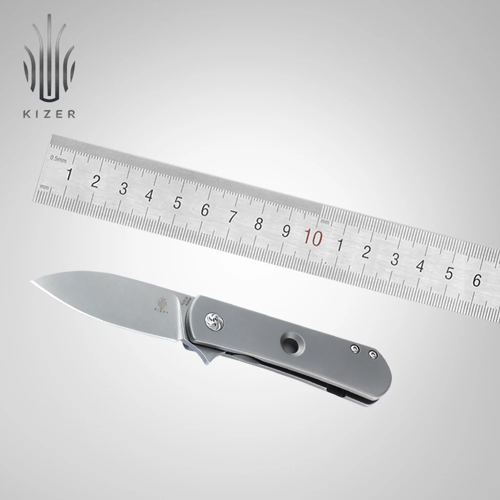 Kizer нож для выживания edc Мини-нож jorkie KI3525A1 Новое поступление складной нож с титановой ручкой охотничий нож