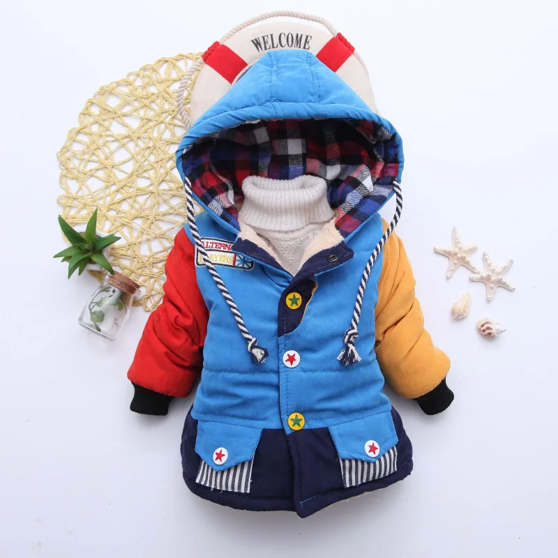 Для детей 1-4 лет новинка 2019 модные зимние кашемировые утепленные толстовки с
