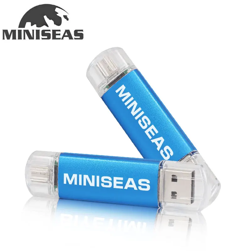 Miniseas Usb флеш накопитель OTG 64 ГБ 32 смартфон Флешка 8 Гб внешний micro usb карта памяти