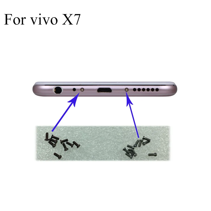 Винт для корпуса смартфона vivo X7 X 7 5 шт.|Комплекты аксессуаров телефонов| |