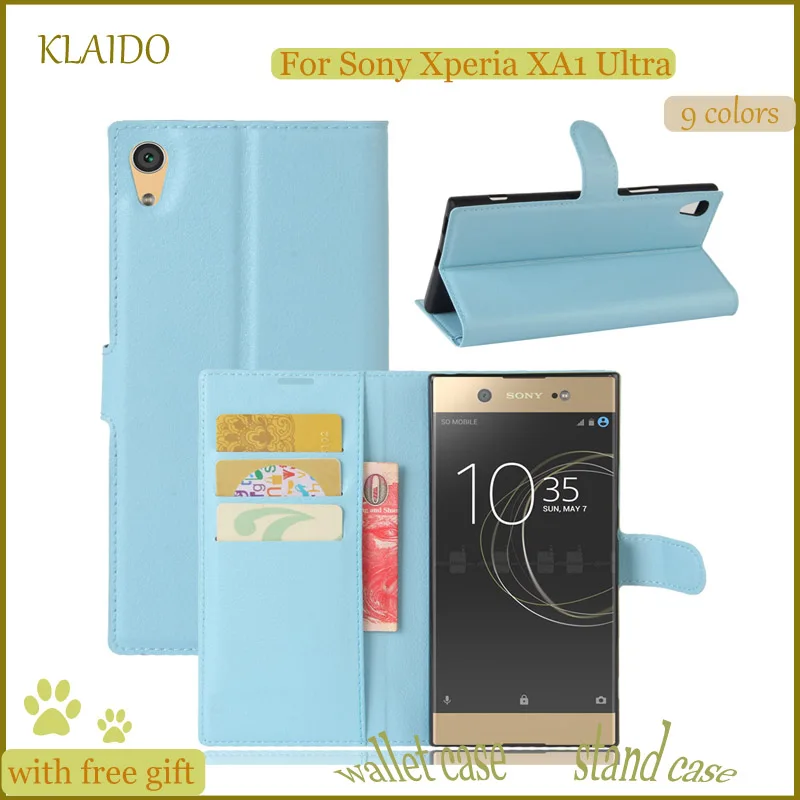 Klaido Высокое качество Роскошный кошелек кожаный чехол для телефона Sony Xperia xa1