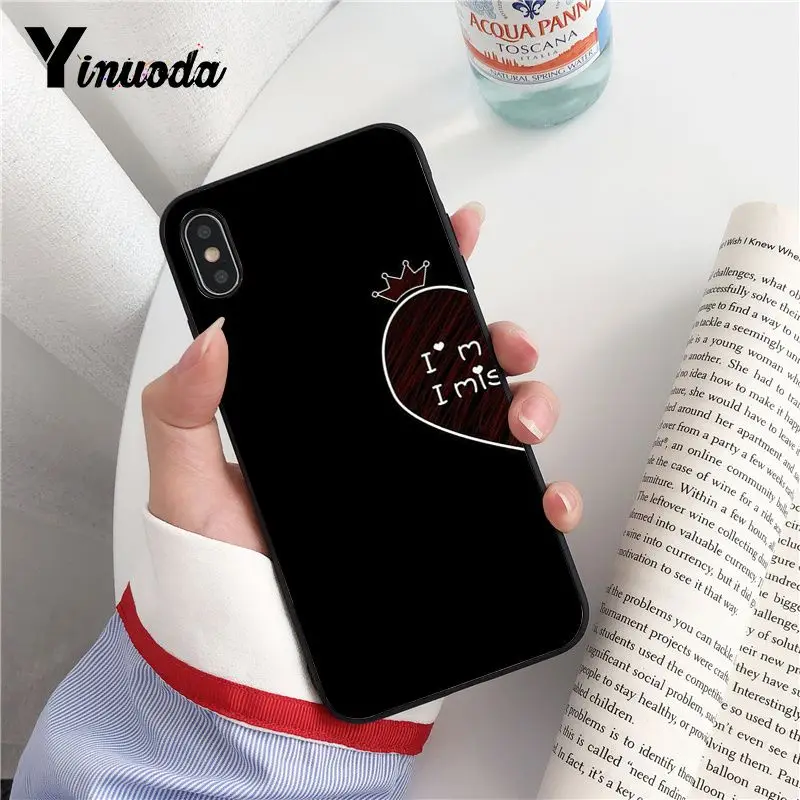 Yinuoda SHE &amp HE IS MINE Customer высококачественный чехол для телефона iPhone 8 7 6 6S Plus X XS MAX 5 5S SE XR
