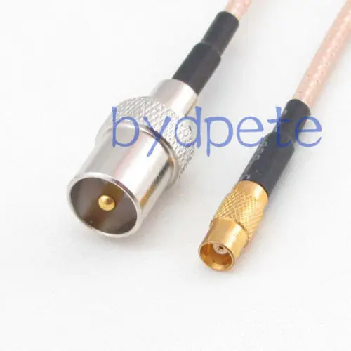 Кабель IEC PAL DVB T male к MCX female jack RG316 RF Pigtail jumper Cable 4inch ~ 10FT|dvb-t| |