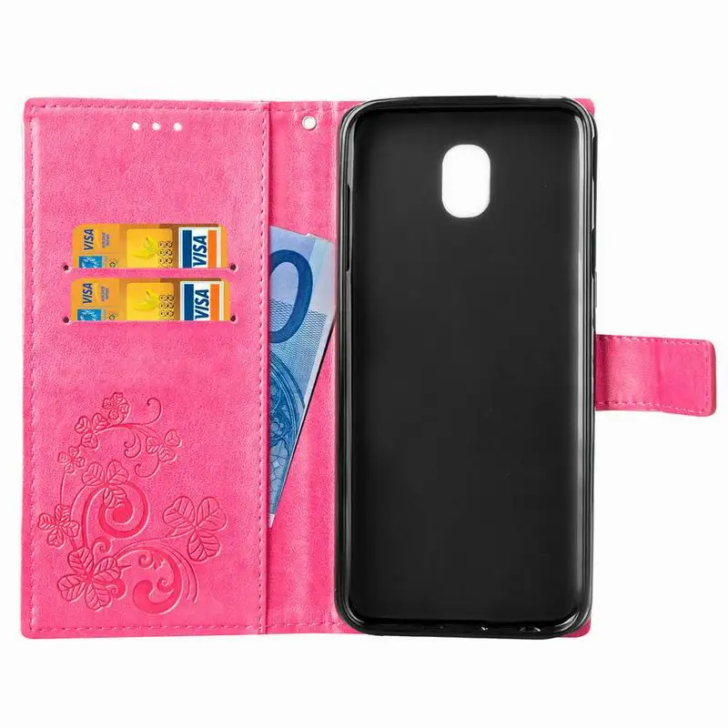 Case For Samsung Galaxy A6 A8 Plus A530 A730 j4 Core j6 2018 A3 A5 A7 2017 Flip Cover Luxury PU Leather Wallet Phone Holder | Мобильные