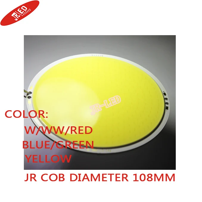 Free Shipping! 2pcs Round COB Super Bright R-108mm 30W Cob 300Led Chip DC12vWarm White/ White/blue/green/red/yellow high light | Лампы и