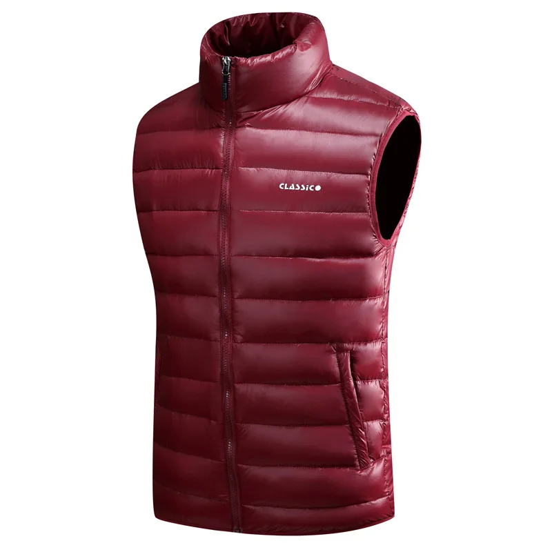 

Women Down Vests 4 Color Winter Jackets Waistcoat Men Fashion Sleeveless Solid Zipper Coat Overcoat Warm Vests