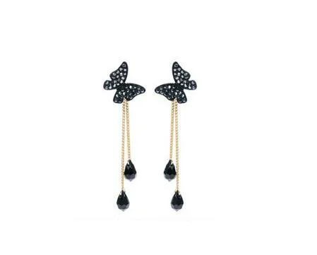 Новинка 2020 модные серьги в стиле ретро панк длинные женские подвески с бабочкой и