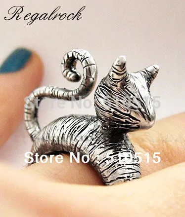 Текстурное кольцо для влюбленных кошки Regalrock Tabby lovers rings ring ringcat ring | Кольца -972392054