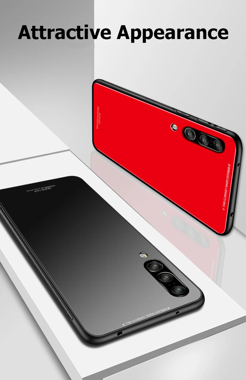 Yonlintan чехол, для samsung galaxy A50 A10 A40 A70 M10 M20 Жесткий 3d на 360 для задней панели телефона защитные чехлы с закаленным стеклом