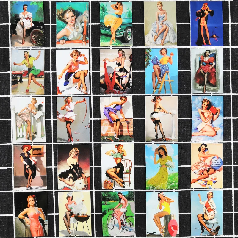 100 шт ретро сексуальные наклейки для велосипеда мотоцикла машины скейтборд