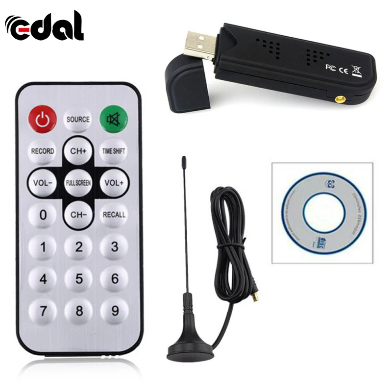 Профессиональный цифровой USB ТВ FM + DAB DVB T RTL2832U FC0012 Поддержка SDR тюнер