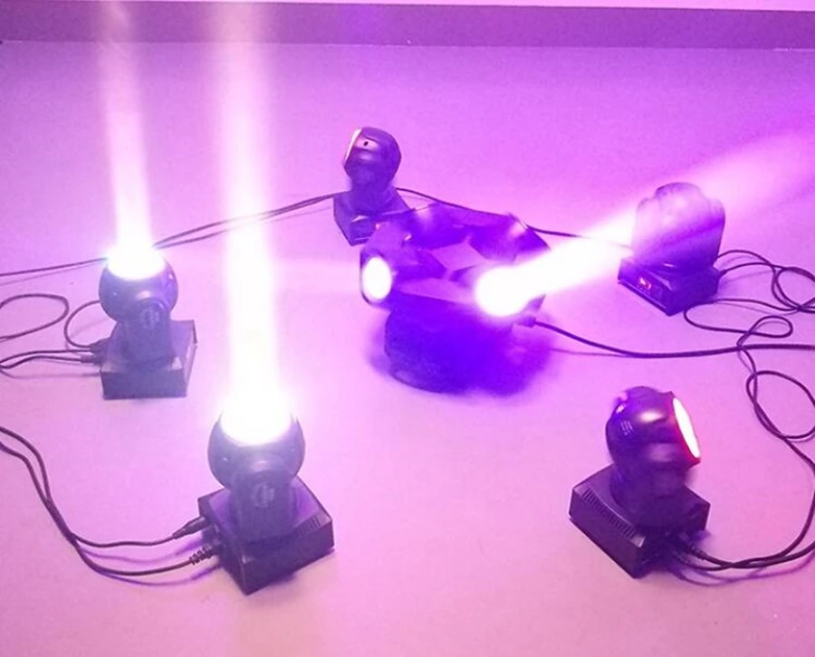 DJ светильник ing mini moving head светодиодный 60 Вт Луч сценический светодиодный светильник с 12 Светодиодный SMD5050 RGB супер яркий светодиодный DJ Точечный светильник фирмы "DMX"