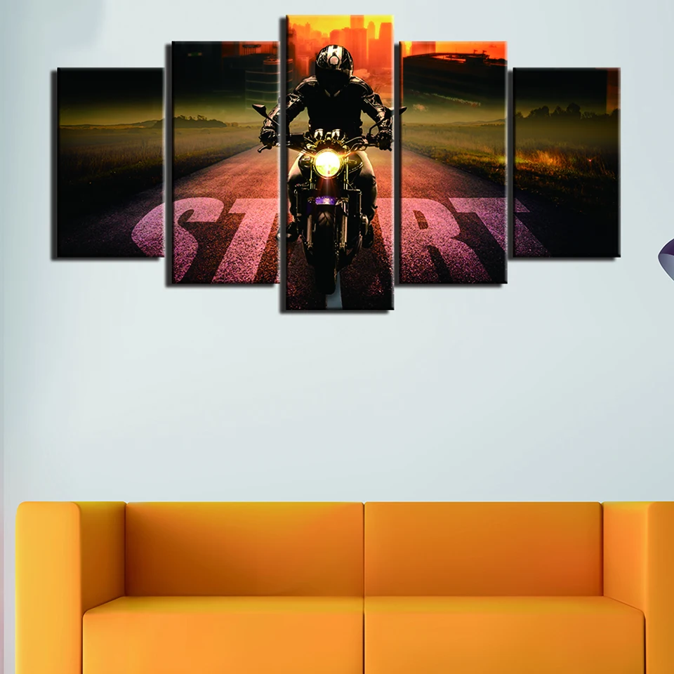 Домашний декор Современная рамка абстрактные настенные картины 5 панелей