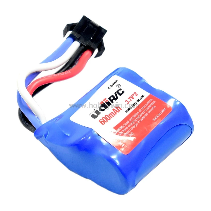 UdiRC запасная аккумуляторная батарея 2x3 7 V 600mAh SM4P штепсельная Вилка для UDI001 RC