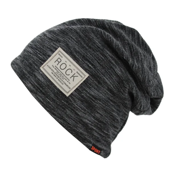 black Xlamulu Fashion Skullies Beanies Hat Women Winter Hats For Men Caps Male Warm Baggy Bonnet Mask Autumn Men Beanie Knitted Hat - Цвет: black