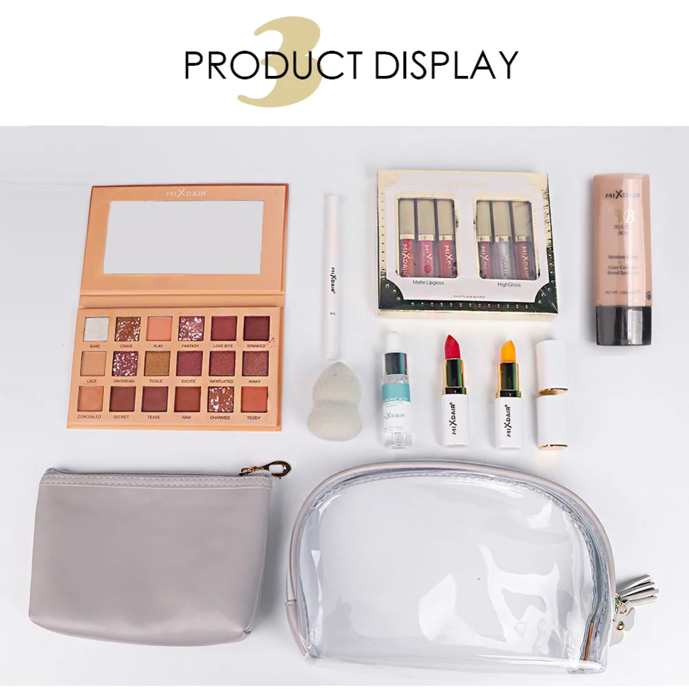 9 шт. профессиональный набор для макияжа Тени век Матовая губная помада Бальзам