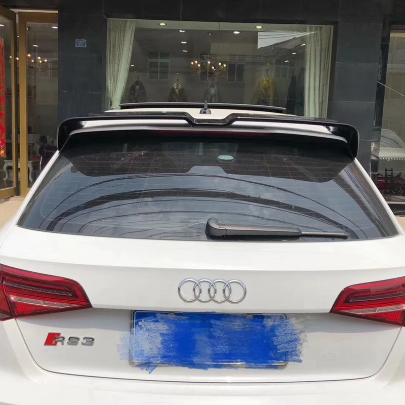 Спортивный спойлер для Audi A3 высококачественный автомобильный из АБС-пластика