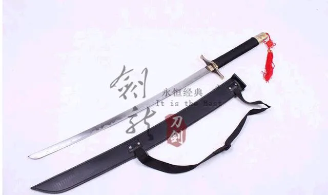S0263 аниме отбеливатель зеленый кисть в виде меча HABUCHI BLADE с плечевым ремнем