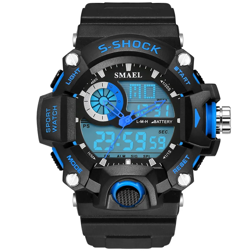 Горячая Распродажа мужские кварцевые цифровые часы Relojes Hombre спортивные
