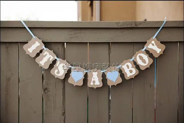 Гирлянда для вечеринки в честь будущей матери 1 комплект баннер Baby Shower ITS A BOY
