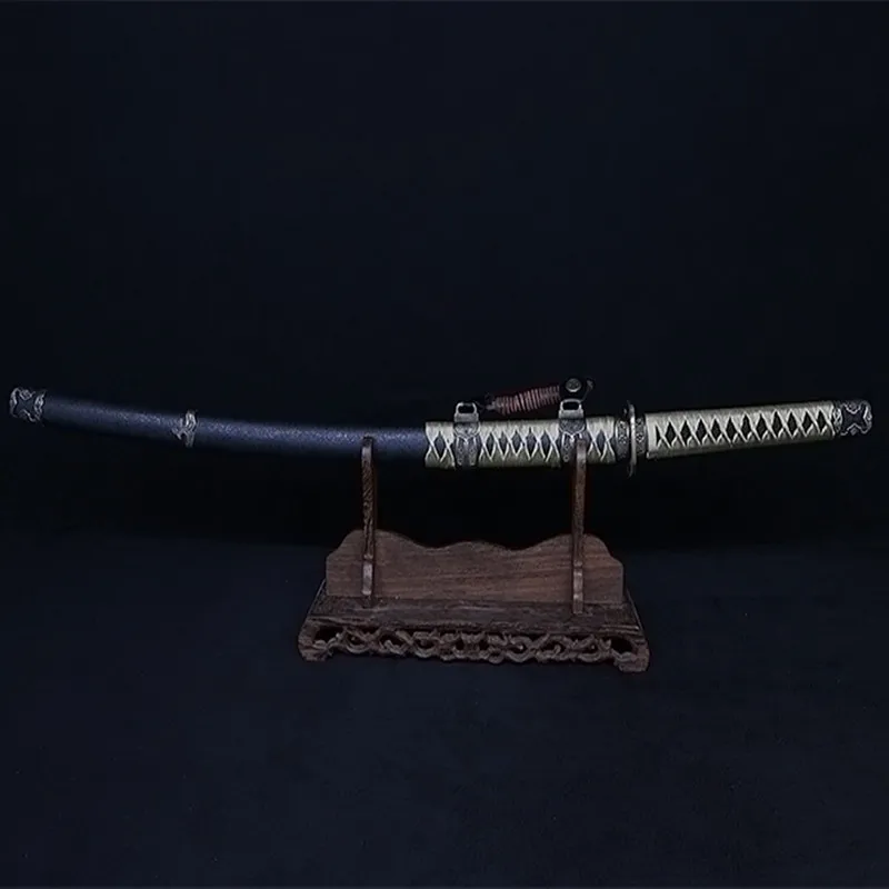 Полностью ручная работа японский Металл Катана самурайский меч сталь Дамасская
