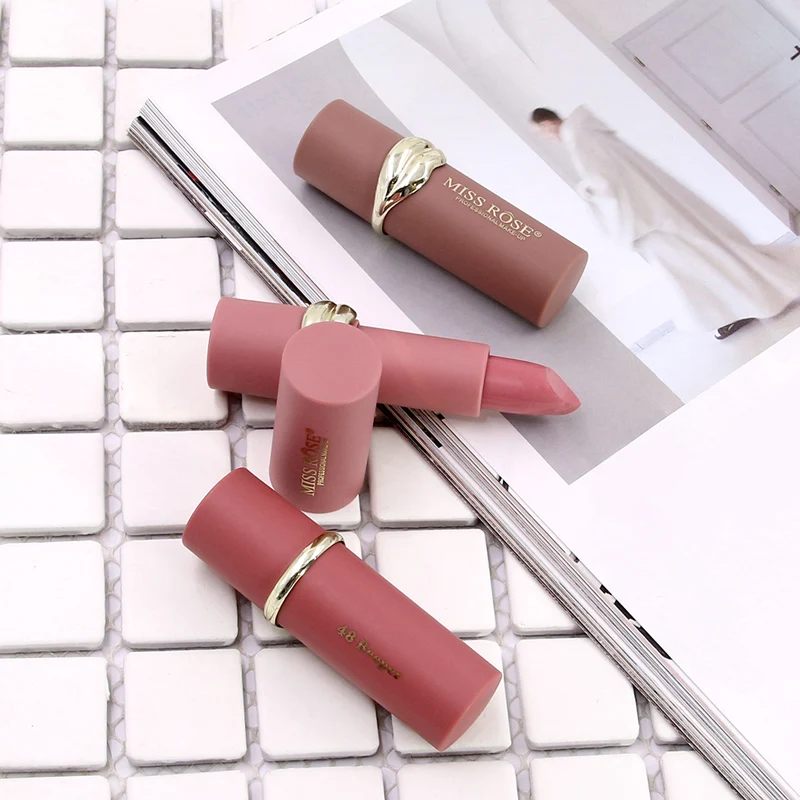 Новейшая матовая помада MISS ROSE для моделирования золотых губ макияж стойкая в