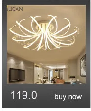 LICAN Modern Led lustre chandelier Acrylic Rings For Living Room Stainless Steel White Hanging Fixtures Adjustable Chandelier