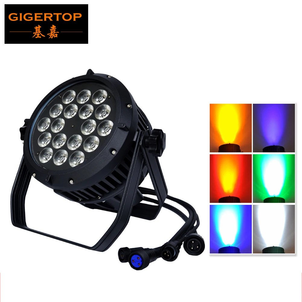 Светодиодный прожектор TIPTOP IP65 водонепроницаемый 18x18 Вт RGBWA фиолетовый Par уличный
