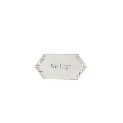 No Logo Silver YUKAM, нержавеющая сталь, Золотой Ромб, индивидуальный логотип, выгравированный Гео бар, горка, амулеты, хранитель для DIY браслетов, ювелирных изделий - Окраска металла: No Logo Silver