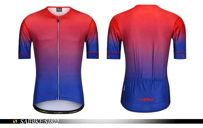 Saibike Велоспорт Джерси бандана мужская летняя спандекс велосипедная одежда короткий рукав велосипедная рубашка велосипедные топы