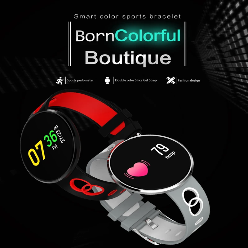 LYKRY Bluetooth Touch Smart Wrist Band Watch IP67 Multi-Sport Mode Heart Rate Monitoring Activity Tracker Wristband Clock | Электроника