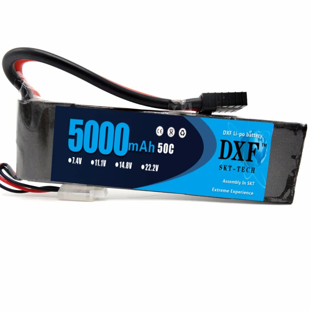 Радиоуправляемый грузовик DXF 5000 мАч 7 4 В 50C 100C 2S RC Lipo аккумулятор для