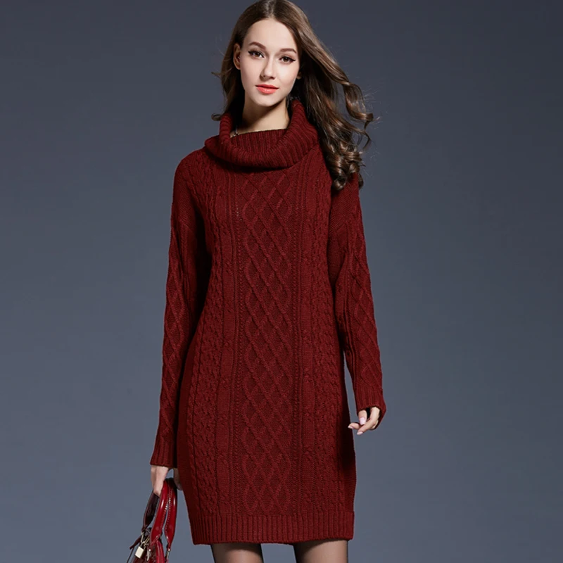 2019 Autumn Winter New Fashion Turtleneck Women Sweater Multi-Size Multi-Color Slim Temperament Women's Warmly Clothing | Женская