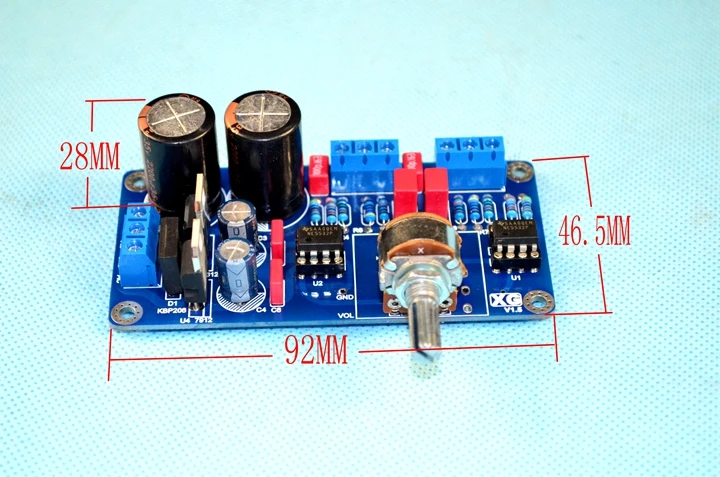 A1 линейный дизайн NE5532 HiFI предусилитель тональная плата Наборы сделай
