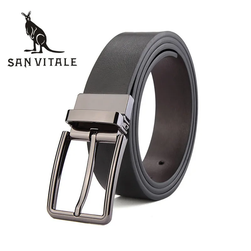 

Belts Mens Belt Genuine Leather For Jeans Strap Slim Man Cowskin Black Stretch Buckles For Suit Luxury Brand Ratchet Reversible