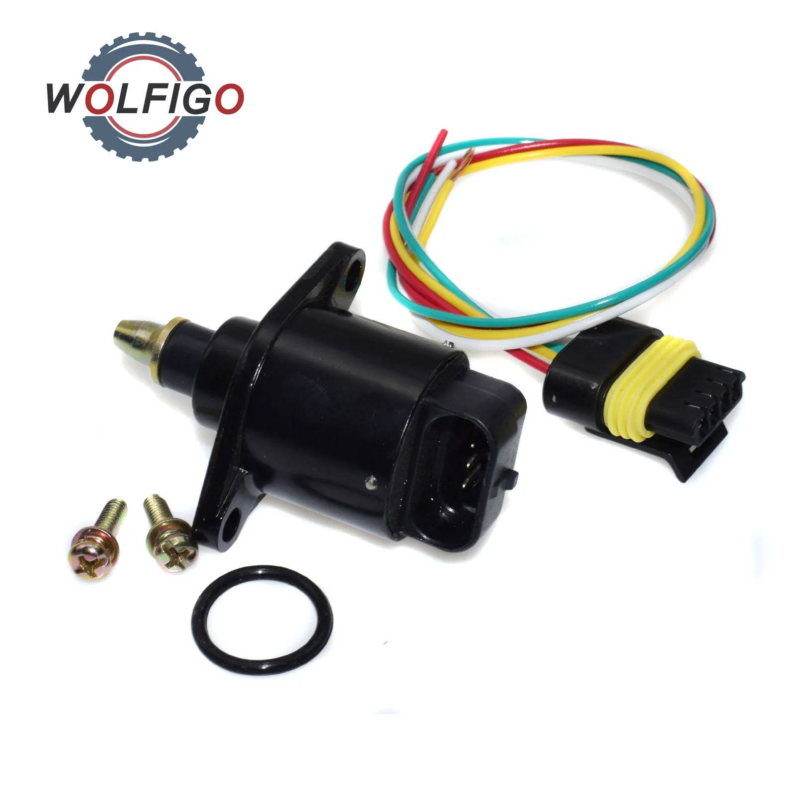 Клапан управления холостым воздухом WOLFIGO с коннектором жгута для Peugeot 106 205 306 Renault