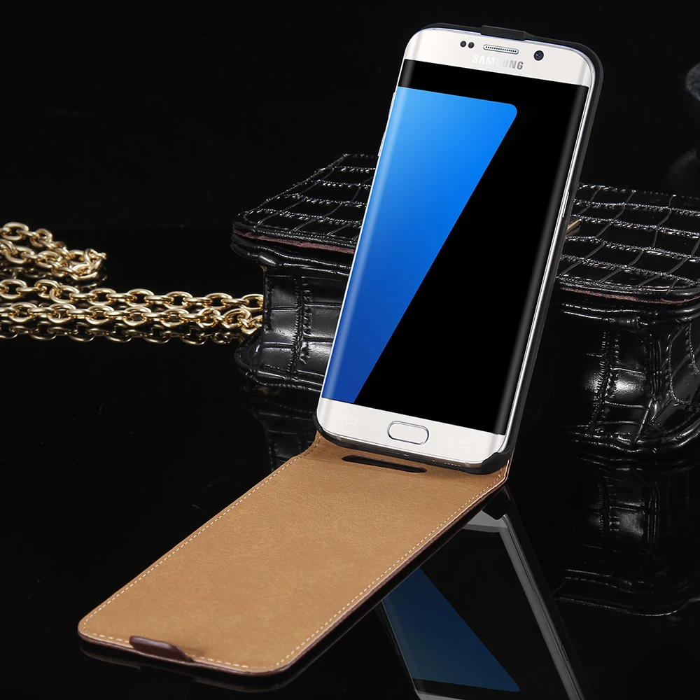 KISSCASE PU Leather Case For Samsung Galaxy S8 Plus S7 Edge Luxury Retro Flip S6 edge S3 S4 Fundas | Мобильные телефоны и
