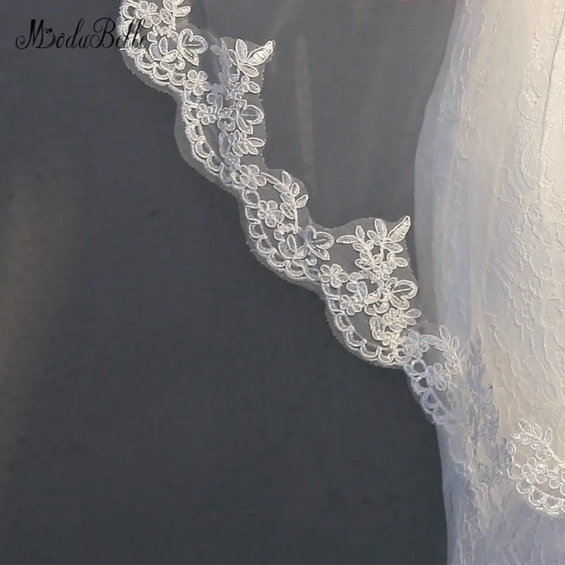 Модная свадебная фата цвета слоновой кости 1 метр с расческой Velos Novias Boda