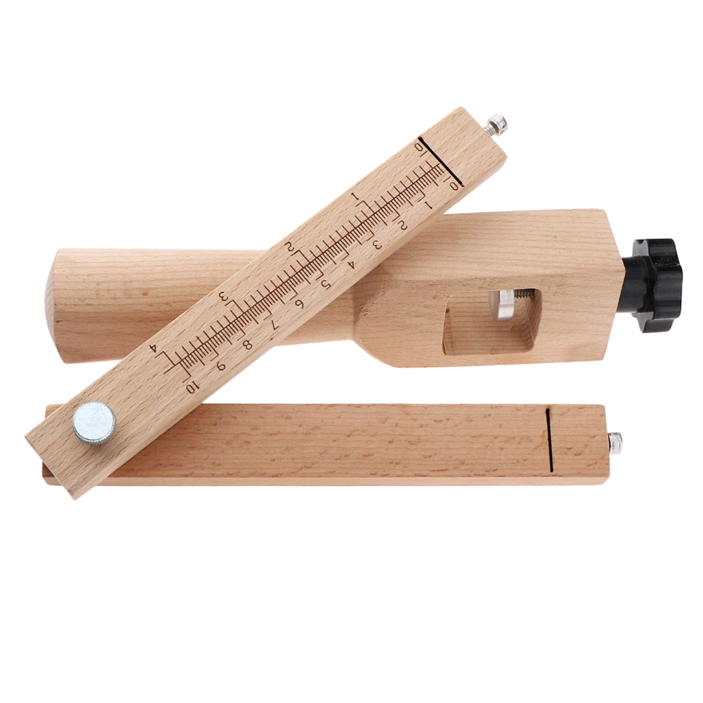 Adjustable Belt Leather Cutter Strap Craft Cutting Tool Unfinished Wood Handle | Дом и сад