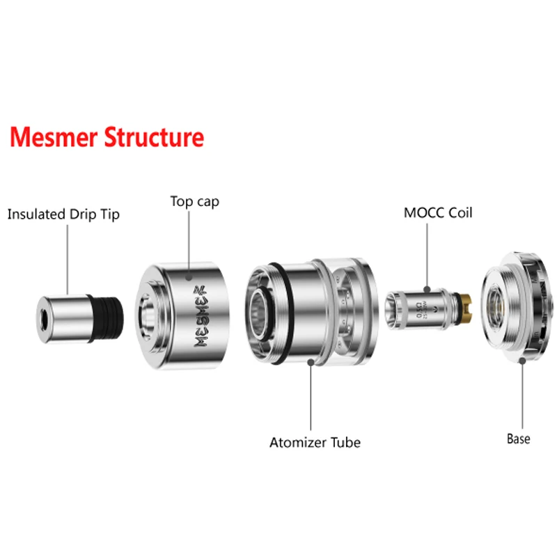 Аутентичные YOUDE UD Месмер TANK 2 мл распылитель Месмер-dx Месмер-GL майка с 1.8ohm Mocc
