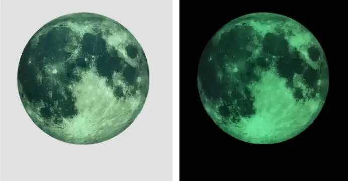 100 шт светящиеся звезды луна Светящиеся Настенные наклейки светится в темноте