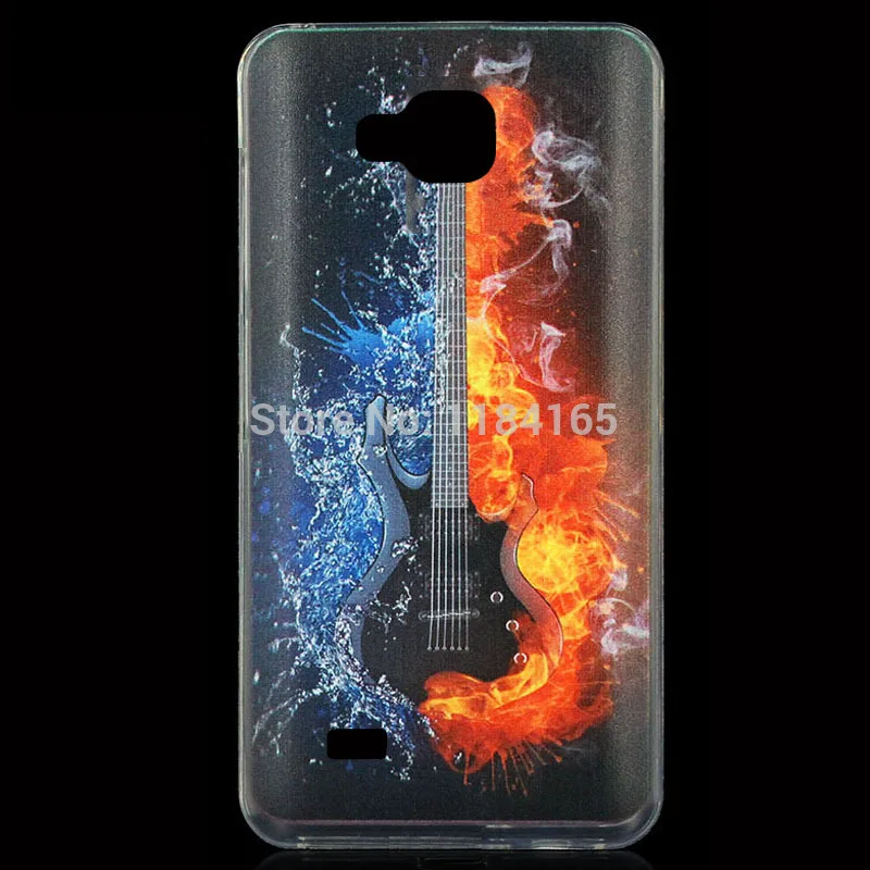 Чехол для zte Blade A5 из мягкого геля ТПУ с разноцветными рисунками мультфильмов |