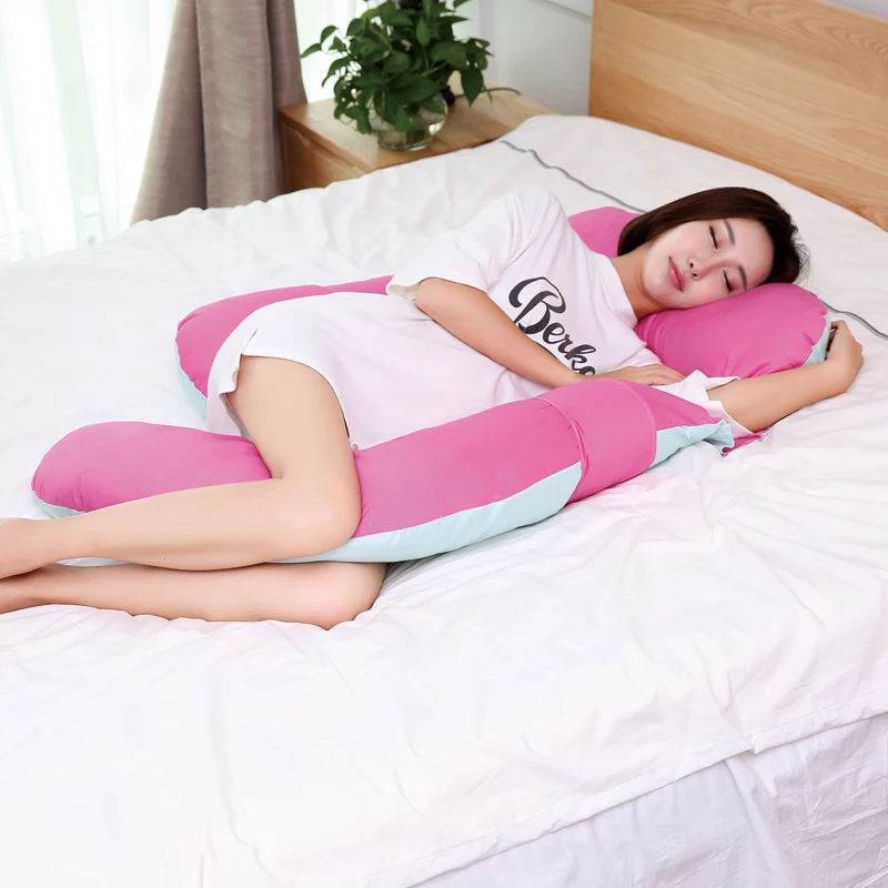 Сине-фиолетовая стильная Подушка для беременных женщин сна на боку 165*135*70 см