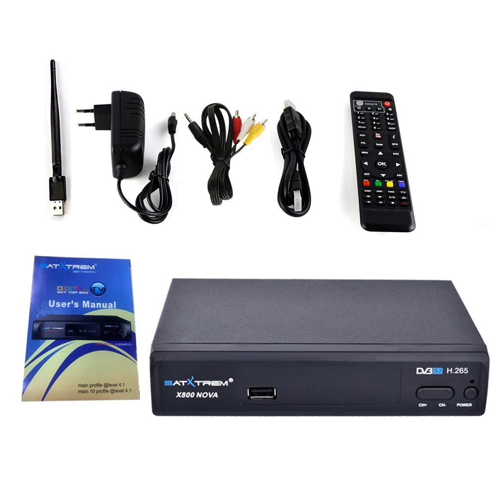 Satxtrem X800 Nova Индия спутниковый ресивер DVB-S2 с 1 год Clines Oscam Receptor Поддержка IPTV USB Wifi Openbox HD ресивер